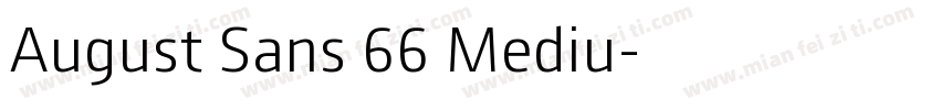 August Sans 66 Mediu字体转换